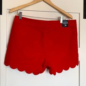 J. crew red 4” short